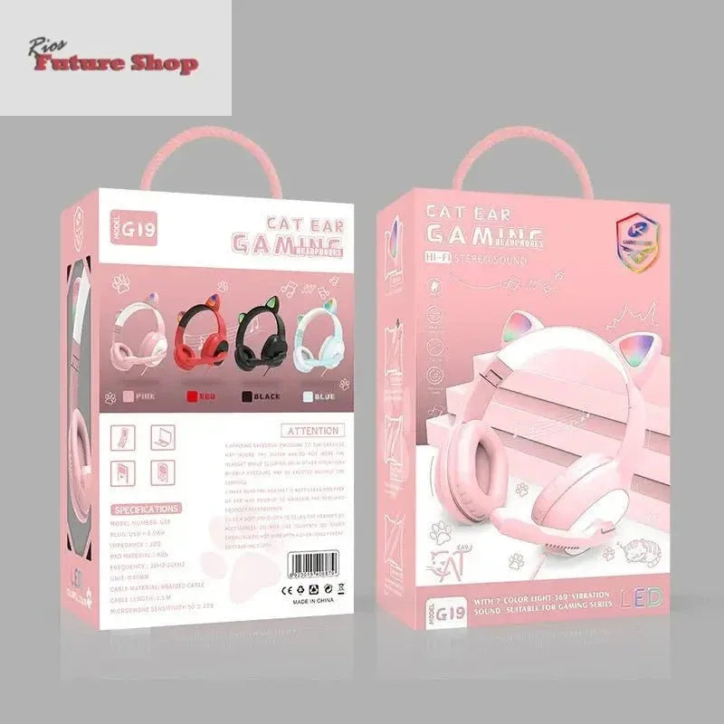 Wired Gaming Headphones Headset G19 - Rios Future Shop