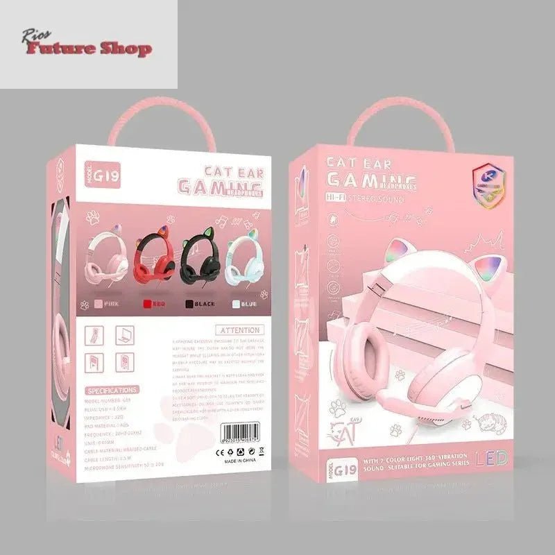 Wired Gaming Headphones Headset G19 - Rios Future Shop