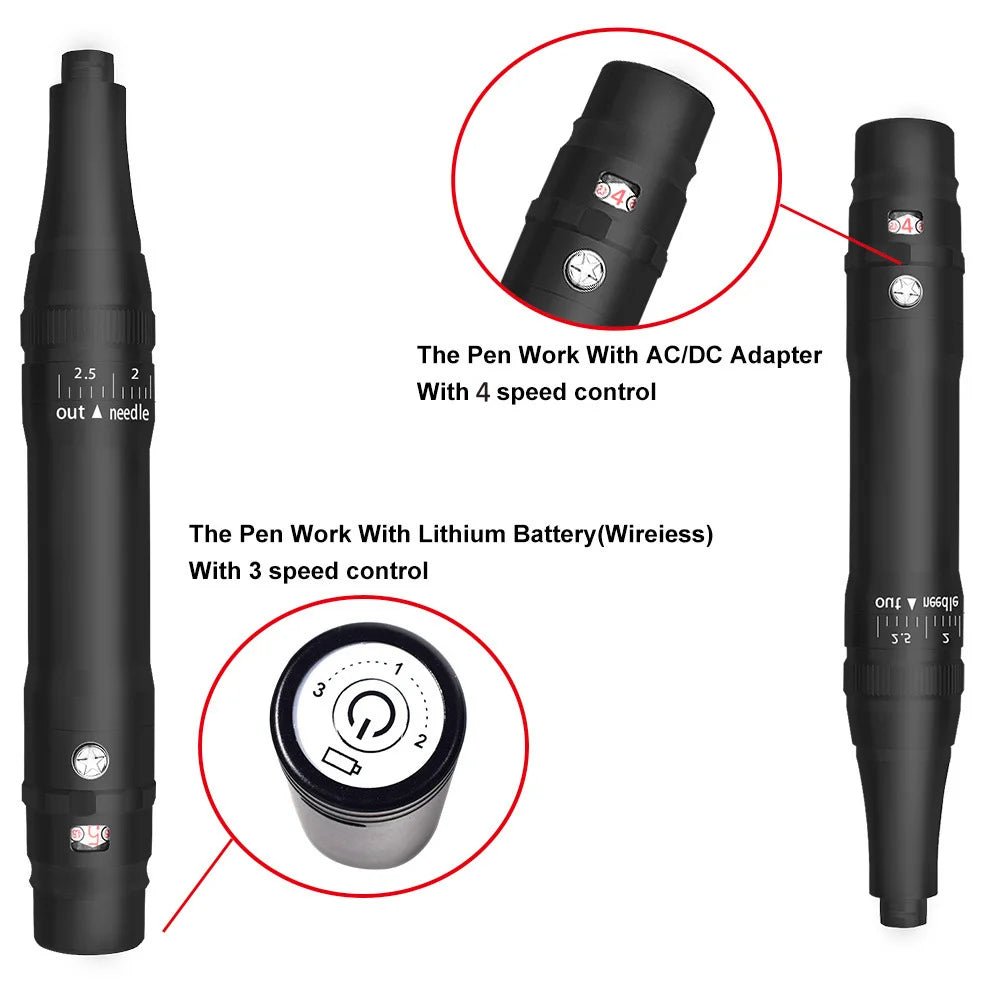 Wireless Permanent Makeup Machine Pen - Rios Future Shopahestics14:20000489030pcs Needles -5P