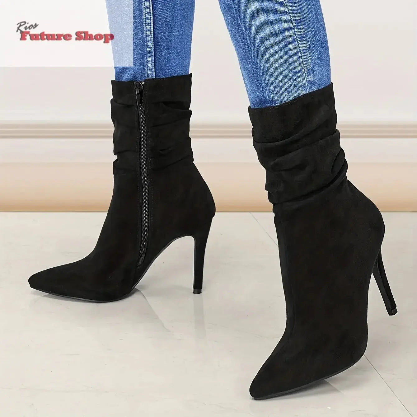 Women's long leg knee high boots - Rios Future Shop