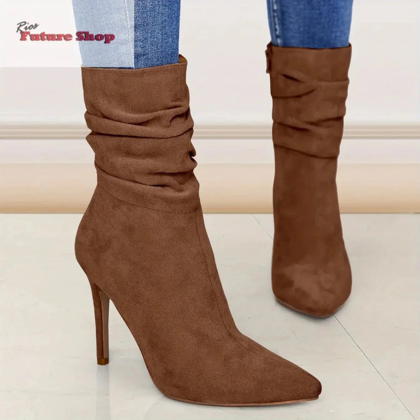 Women's long leg knee high boots - Rios Future Shop