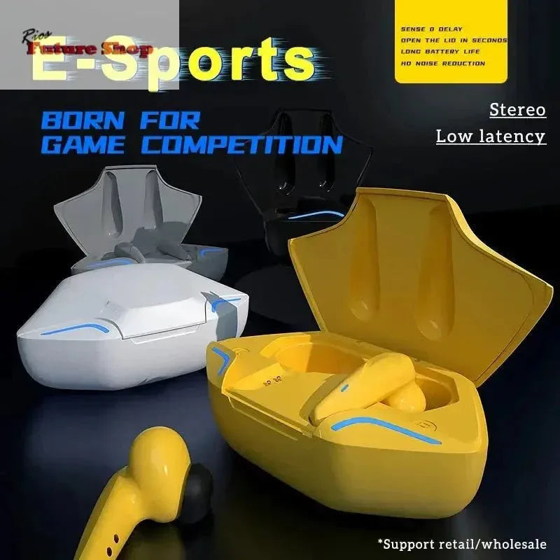 X15 Wireless Gaming bluetooth Headset TWS 5.0 Stereo Earbuds Low Latency Earphone Bluetooth Headphone With Mic for iPhone Xiaomi - Rios Future Shop