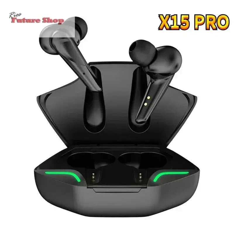 X15 Wireless Gaming bluetooth Headset TWS 5.0 Stereo Earbuds Low Latency Earphone Bluetooth Headphone With Mic for iPhone Xiaomi - Rios Future Shop