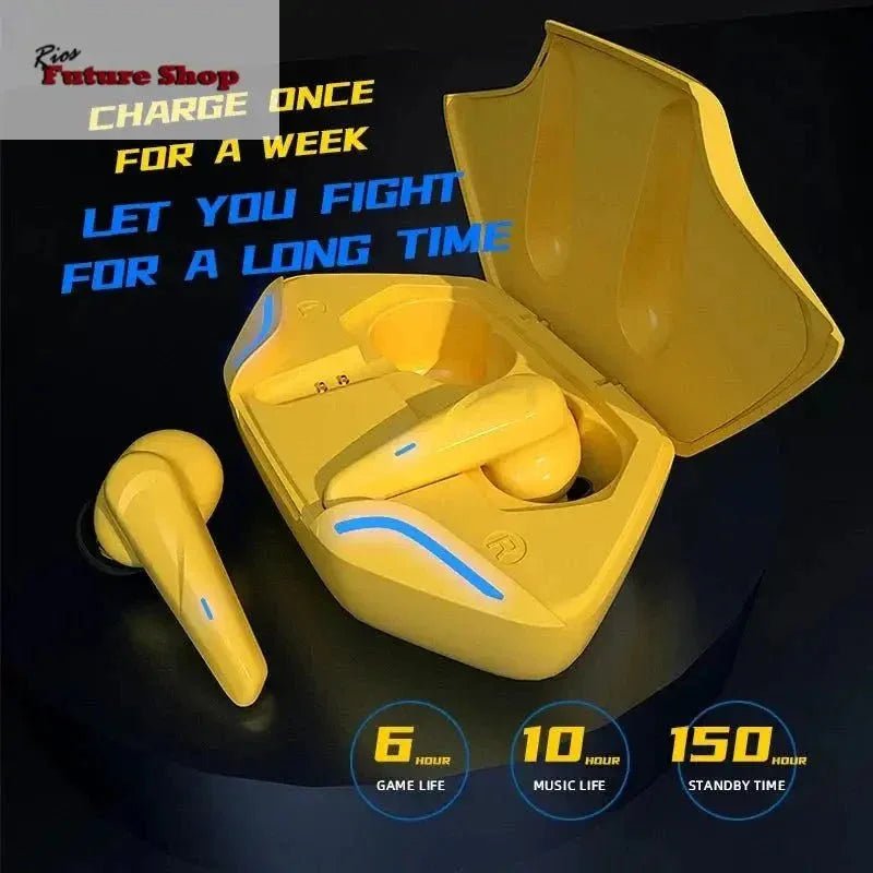 X15 Wireless Gaming bluetooth Headset TWS 5.0 Stereo Earbuds Low Latency Earphone Bluetooth Headphone With Mic for iPhone Xiaomi - Rios Future Shop