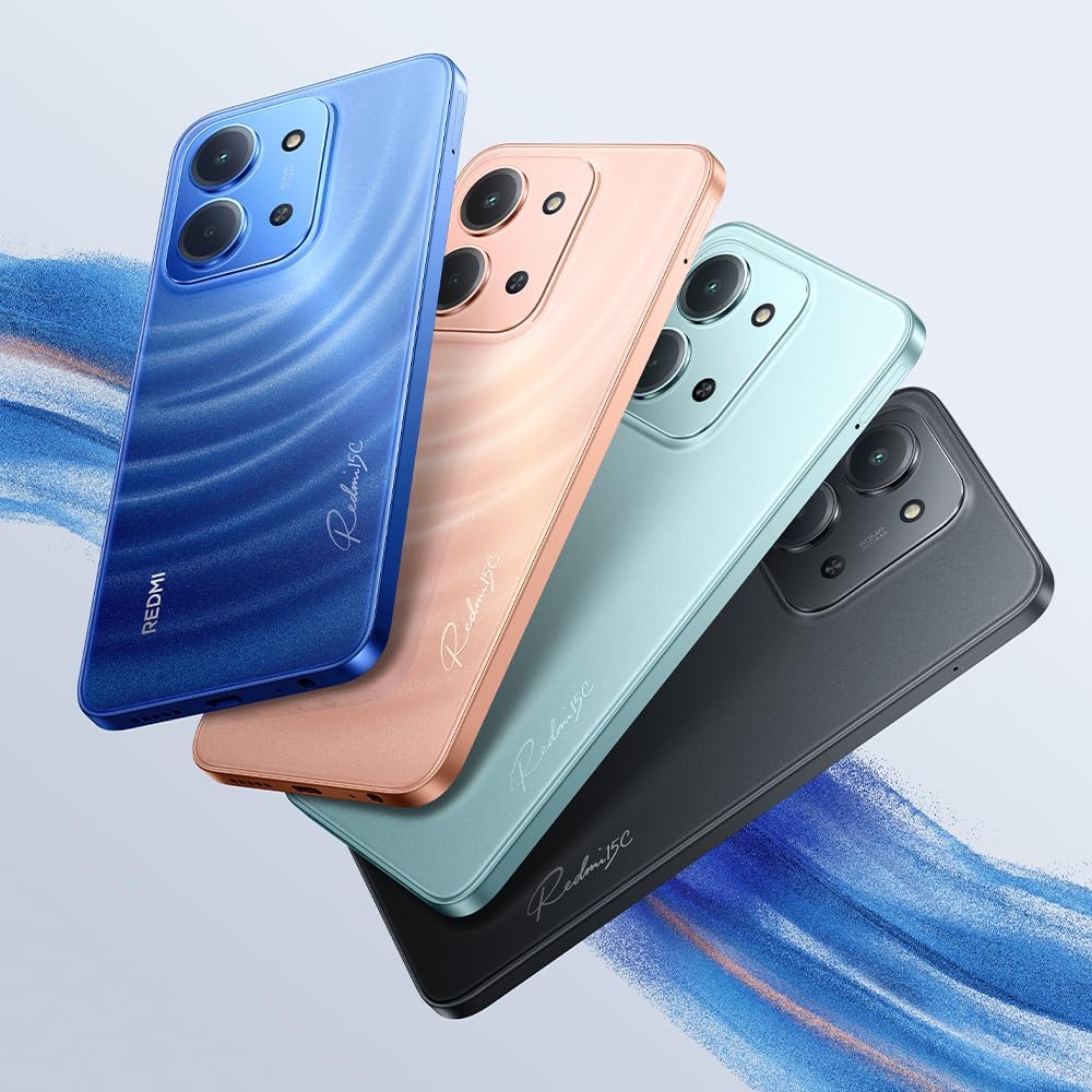 XIAOMI Redmi 15C - Smartphone de 4+128GB, Cámara Dual con IA de 50 MP, Pantalla inmersiva de 6,9" 120 Hz, Potente procesador octacore, Carga rápida de 33W, Cargador no Incluido, Verde (Versión ES)